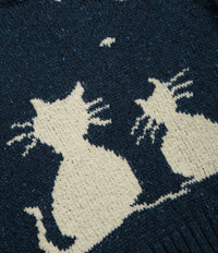 Howlin' Womens Cats Love Space Sweatshirt - Blue thumbnail