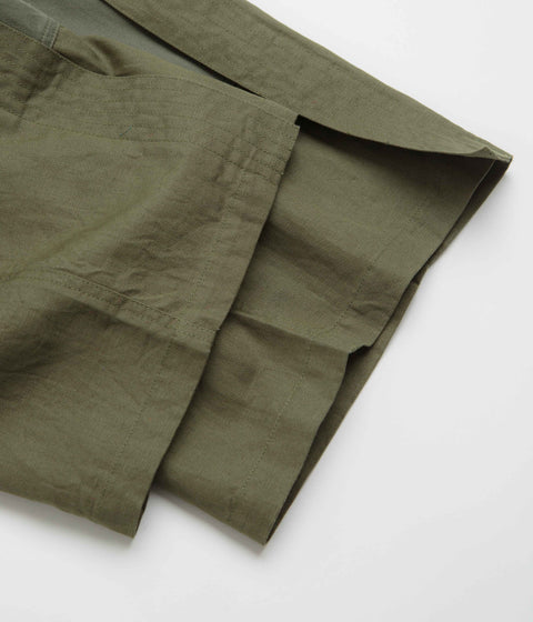 Maharishi M42 Hakama Cropped Track Pants in Olive