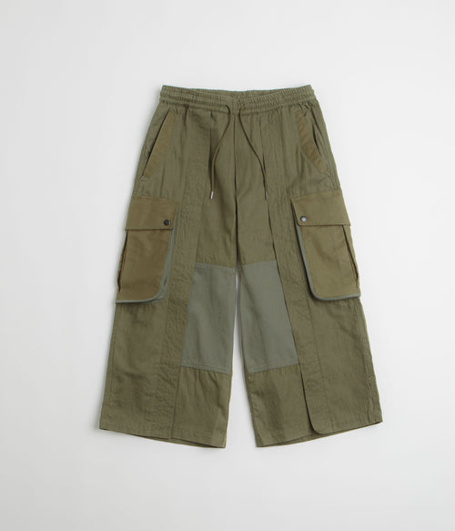 Maharishi M42 Hakama Cropped Track Pants - Olive