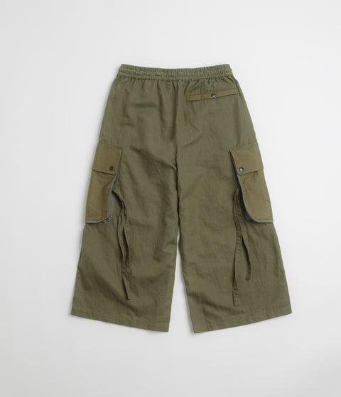 Maharishi M42 Hakama Cropped Track Pants in Olive