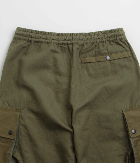 Maharishi M42 Hakama Cropped Track Pants in Olive