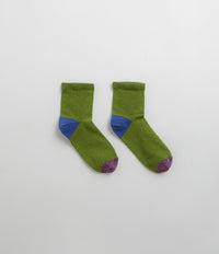 Mollusk Color Block Socks - Moss thumbnail