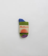 Mollusk Color Block Socks - Moss thumbnail