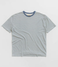 Mollusk Hemp T-Shirt - Natural / Indigo Stripe thumbnail