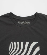 Mollusk Optic Wave T-Shirt - Faded Black thumbnail