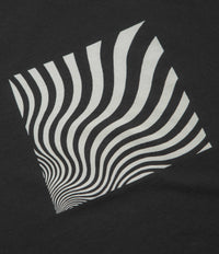 Mollusk Optic Wave T-Shirt - Faded Black thumbnail