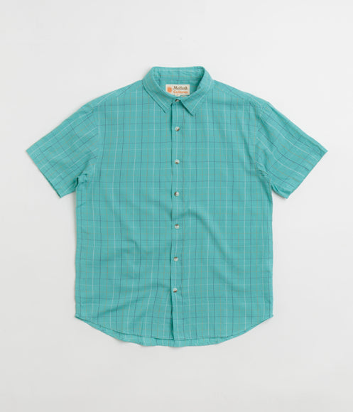 Mollusk Summer Shirt - Cyan Windowpane