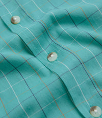 Mollusk Summer Shirt - Cyan Windowpane thumbnail