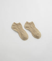 Mollusk Twist Ankle Socks - Ochre thumbnail