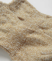 Mollusk Twist Ankle Socks - Ochre thumbnail