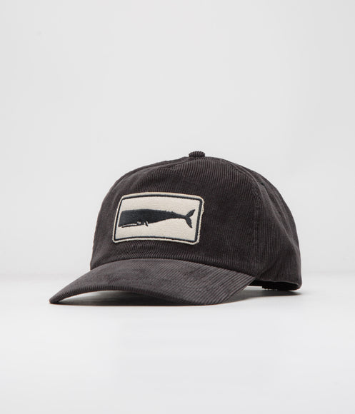 Mollusk Whale Patch Corduroy Cap - Charcoal