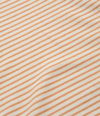 Mollusk Womens Scoop Ribsy T-Shirt - Orange Stripe thumbnail