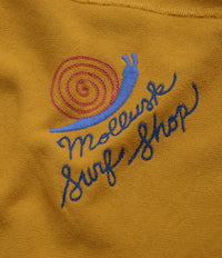 Mollusk Womens Snail Crewneck Sweatshirt - Mustard thumbnail