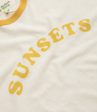 Mollusk Womens Sunsets Baseball T-Shirt - Yellow thumbnail