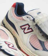 New Balance 2002R Shoes - Sea Salt / Red / Blue thumbnail