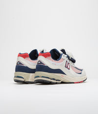 New Balance 2002R Shoes - Sea Salt / Red / Blue thumbnail