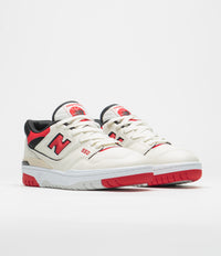 New Balance 550 Shoes - Sea Salt / Red thumbnail