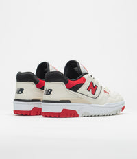 New Balance 550 Shoes - Sea Salt / Red thumbnail