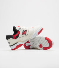 New Balance 550 Shoes - Sea Salt / Red thumbnail