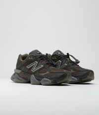 New Balance 9060 Shoes - Blacktop / Dark Moss thumbnail