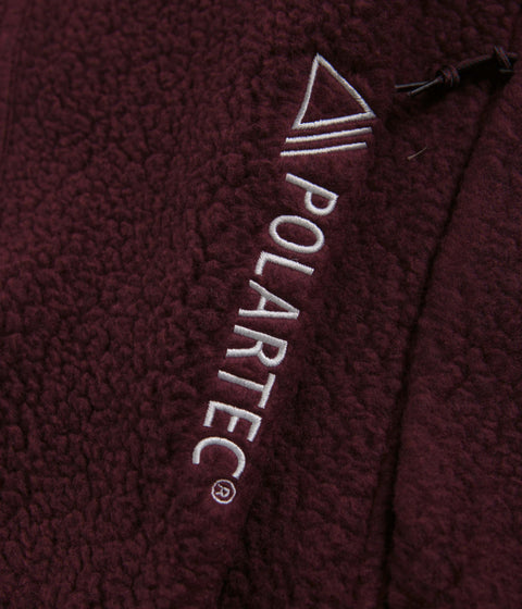 Nike ACG Arctic Wolf Full Zip Fleece in Night Maroon and Deep Jungle / Summit White