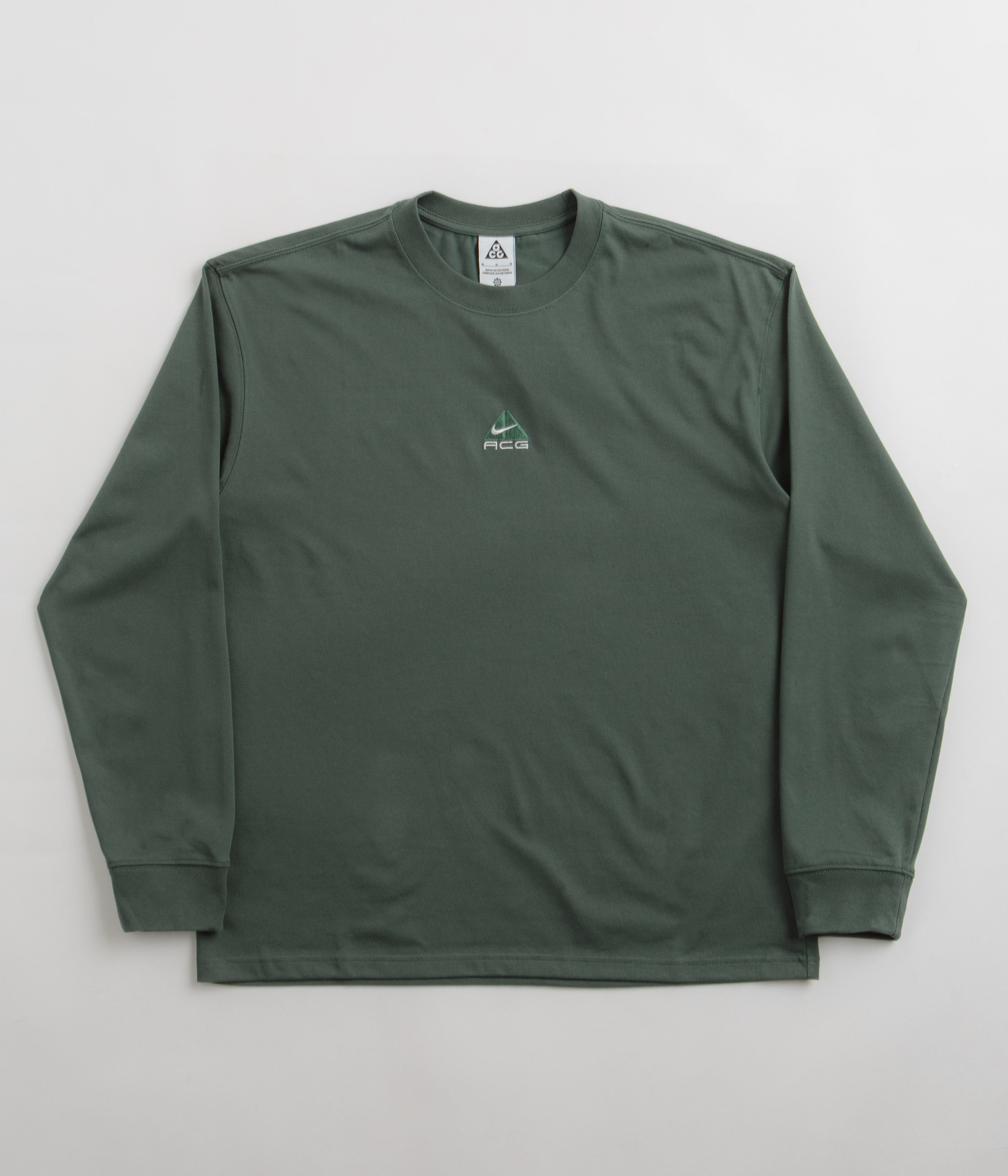 olive green long sleeve nike shirt