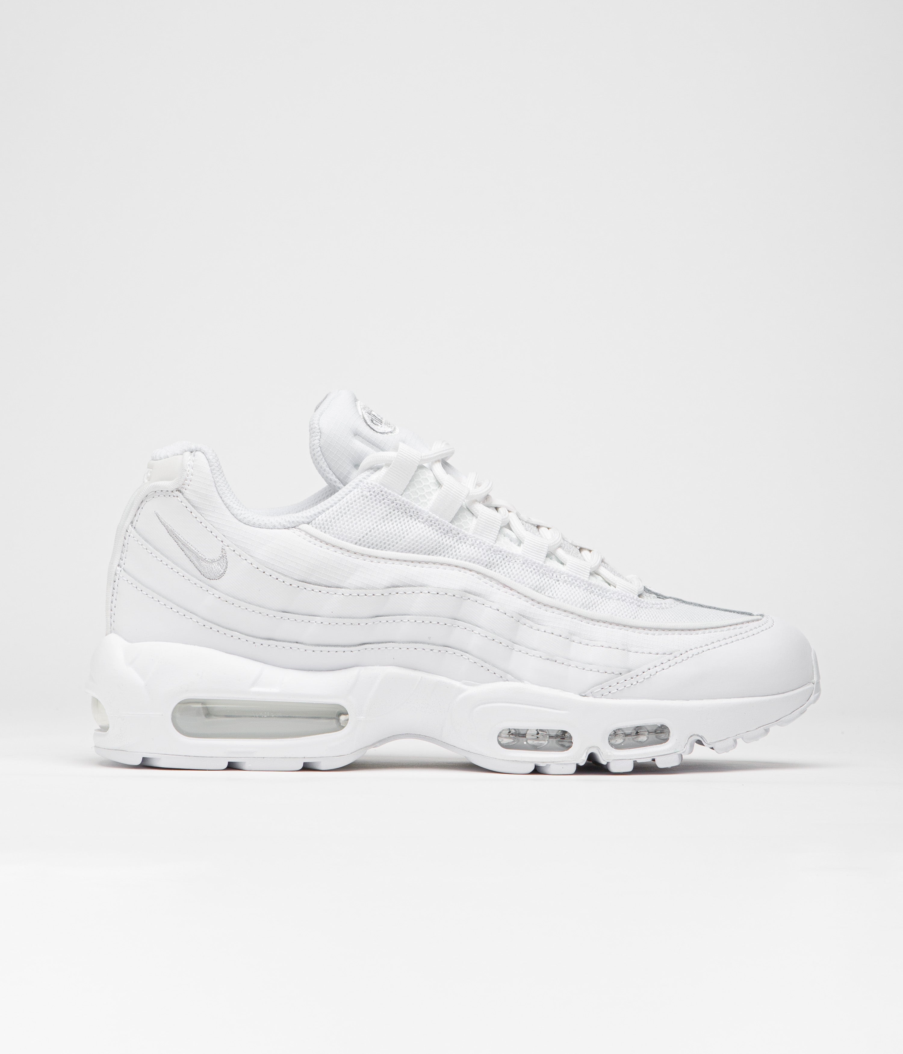 Nike Air Max 95 Essential Shoes - White / White - Grey Fog