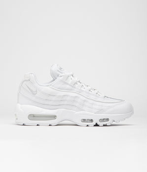 Nike Air Max 95 Essential Shoes - White / White - Grey Fog