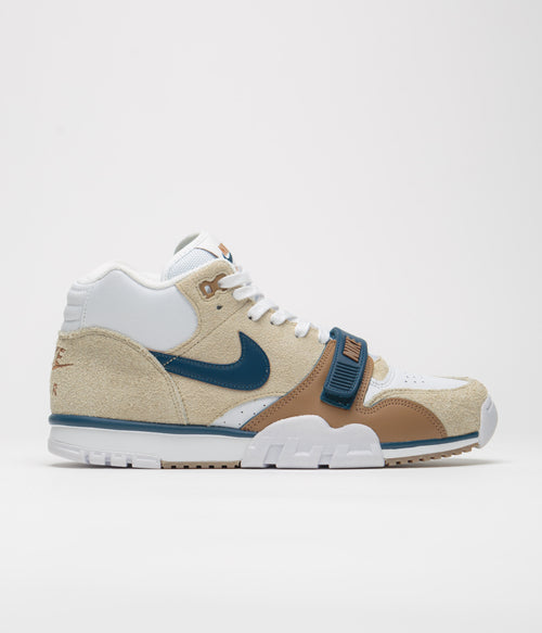 Nike Air Trainer 1 Shoes - Limestone / Valerian Blue - Ale Brown - White