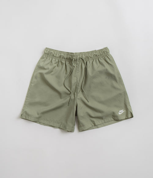 Nike Club Flow Shorts - Oil Green / White / White