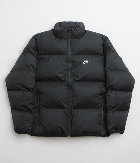 Nike Club Puffer Jacket in Black and White
