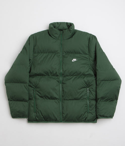 Nike Club Puffer Jacket - Fir / White