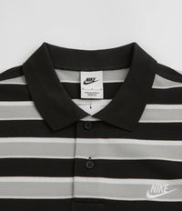 Nike Club Striped Polo Shirt - Black / White thumbnail