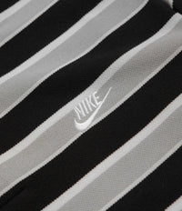 Nike Club Striped Polo Shirt - Black / White thumbnail