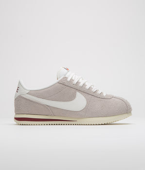 Nike Cortez SE Shoes - College Grey / Sail - Dark Team Red