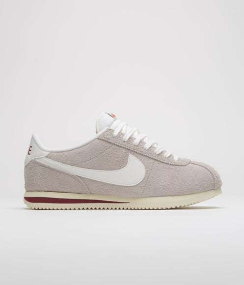 Nike Cortez SE Shoes - College Grey / Sail - Dark Team Red