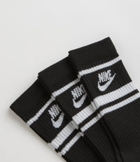 Nike Everyday Essential Crew Socks (3 Pair) - Black / White / Black thumbnail