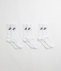 Nike Everyday Essential Crew Socks (3 Pair) - White / Black / Black thumbnail