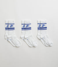 Nike Everyday Essential Crew Socks (3 Pair) - White / Game Royal / Game Royal thumbnail