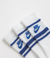 Nike Everyday Essential Crew Socks (3 Pair) - White / Game Royal / Game Royal thumbnail