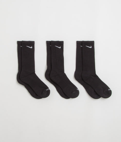 Nike Everyday Plus Cushioned Socks (3 Pack) - Black / White