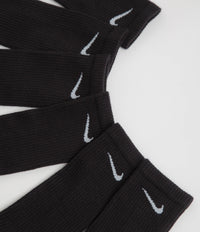 Nike Everyday Plus Cushioned Socks (3 Pack) - Black / White thumbnail