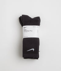Nike Everyday Plus Cushioned Socks (3 Pack) - Black / White thumbnail
