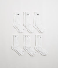 Nike Everyday Plus Cushioned Socks (6 Pack) - White / Black thumbnail