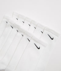 Nike Everyday Plus Cushioned Socks (6 Pack) - White / Black thumbnail