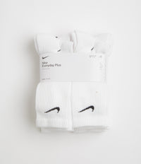 Nike Everyday Plus Cushioned Socks (6 Pack) - White / Black thumbnail