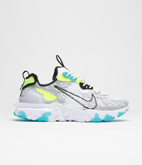 Nike React Vision Shoes - White / Black - Volt - Blue Fury