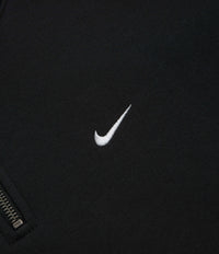 Nike Solo Swoosh 1/4 Zip Sweatshirt - Black / White thumbnail