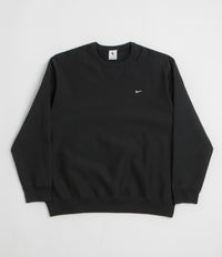 Nike Solo Swoosh Crewneck Sweatshirt - Black / White / White thumbnail