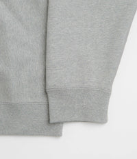 Nike Solo Swoosh Crewneck Sweatshirt - Dark Grey Heather / White / White thumbnail